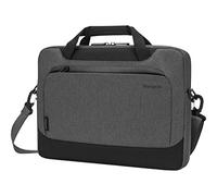 Targus TBS92602GL Funda Delgada de 14" Cypress con Ecosmart, Funda con Correa de Hombro y Asas, Funda para Ordenador Hecha con Botellas de plástico Reciclado - Gris