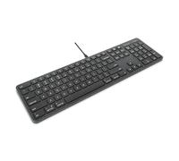 Targus - Teclado EcoSmart con cable de tamaño completo de 104 teclas, clics silenciosos, conectividad instantánea con compatibilidad universal (AKB874US)