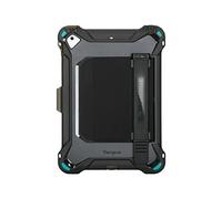 Targus THD513GL Funda antimicrobiana SafePort Rugged MAX para iPad (9, 8 y 7 Gen) de 10,2", Funda para iPad con Varias Posiciones, Protector de Tablet - Gris Oscuro