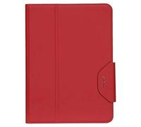 Targus VersaVu THZ4403GL - Funda Protectora para Apple iPad Air y iPad Pro de 11 Pulgadas con función Atril Delgada, Audio Mejorado, Soporte para lápiz Capacitivo, Cierre Seguro de Correa, Color Rojo
