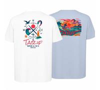 TARIF Pack 2 Camisetas Oversize Hombre - Algodón 210g - Estilo Surf Kitesurf - Camiseta Verano Hombre Original - Ropa Urbana Streetwear (FR/ES, Letras, XL, Grande, Regular, Pack 1)