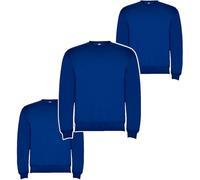 TARIF Sudadera Roly Hombre sin Capucha, Sudadera Básica de Algodón para Trabajo o Diario Pack de 1, 3 o 5 Unidades, Sudaderas Hombres (FR/ES, Letras, XL, Regular, Regular, 3, Royal)