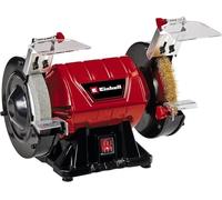 Einhell Esmeriladora doble TC-BG 150 B (máx. 350 W, Ø 150 mm disco de esmerilado, protección contra chispas, correcciones de forma y lijado, incl. disco de desbarbado K36, disco de cepillado)
