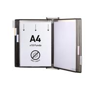 TARIFOLD 717630 Display System - Expositor de tipo libro con dispositivo para montura en la pared, negro