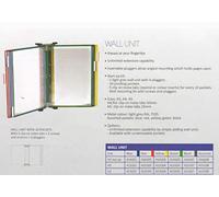 TARIFOLD Djois, 413101 - Sistema de exhibición de Pared de Metal, A3, 10 Bolsillos, Azul, 1 Unidad, Protege, Organiza, Documentos, Acceso instantáneo, Ampliable, Fabricado en Francia, Respetuoso con