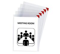 Funda de presentacion tarifold adhesiva removible din a4 con esquina magnetica capacidad para 10 hojas pack 5 unidades