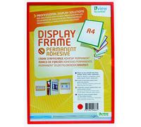 Tarifold Es 194883- Pack de 1 Marco Expositor de pared A4 Cartel adhesivo Informativo - dorso adhesivo permanente- DIN A4 - Color Rojo, 1 u.