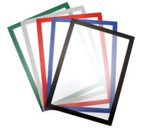 Tarifold Es 195237 -Magneto PRO 10 Marcos Informativos Magnéticos A4- Portafolios Documentos, Avisos, Cartel, Intercambio e Inserción Rápida - Dorso imantado superficies metálicas, Negro, 10 u.