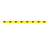 Tarifold Es 197551 - Cinta Señalización Adhesiva para Suelo | Mantenga Distancia de Seguridad | Amarillo y Negro - 1000 x 50 mm, Línea de confidencialidad - Bolsa 1 u.