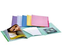 Tarifold Es 510109 - Bolsa 6 Carpetas con 20 fundas para documentos A4 con solapa y 2 bolsillos multimedia, colores surtidos translucidos