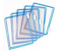 Funda para portacatalogo tarifold din a4 color azul pack de 10 unidades