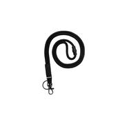 Cordon colgante para identific ador tarifold textil con llavero y mosqueton 43 cm negro pack de 10 unidades