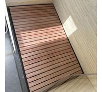Tarima Ducha Madera Alfombra de Baño de Madera Grande, Antideslizante Tarima Decoración del Piso del Baño, Pedal de Alfombra de Ducha Impermeable para Cocina, Ducha Exterior, Piscina, RV (Size : 90 x