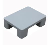 Tarimas de Plástico, Diseño Elevado de 12 cm, Tarima a Prueba de Humedad, Livianas y Apilables, Adecuadas for Sótanos, Almacenes y Centros Comerciales(Gray,50x40cm/20x16in)