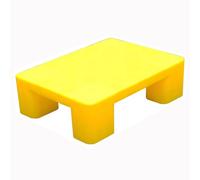 Tarimas de Plástico, Diseño Elevado de 12 cm, Tarima a Prueba de Humedad, Livianas y Apilables, Adecuadas for Sótanos, Almacenes y Centros Comerciales(Yellow,40x30cm/16x12in)