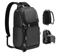 TARION Bolsa compacta para cámara: mochila convertible 2 en 1 de doble correa y bolsa de hombro de 9 L con acceso lateral, impermeable, para fotografía de viaje, para cámaras réflex réflex sin espejo