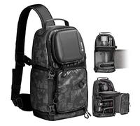 TARION TR-S Bolso de hombro para cámara, bolso de viaje impermeable para cámara, mochila para fotografía, bolso de hombro para cámara con cubierta para la lluvia (TR-S-Negro y Gris)