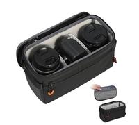 TARION Bolsillo interior para cámara de cámara: funda interior para mochila, bolsillo interior acolchado SLR con manta extraíble para objetivos DSLR Reflex ShellCore (XS)