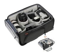 TARION Funda para cámara con bolsillo interior para mochila: bolsillo interior acolchado SLR con manta extraíble para objetivos DSLR Reflex ShellCore (M)