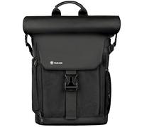 TARION Mochila para cámara Rolltop resistente al agua, mochila para cámara DSLR con funda para portátil de 15,6 pulgadas y funda protectora para la lluvia
