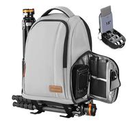 TARION Mochilas grandes para cámara para fotógrafos, bolsa impermeable para cámara, mochila de fotografía con compartimento para laptop de 15.6 pulgadas, cubierta de lluvia, soporte para trípode de