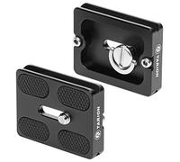 Tarion PU-50 Placa de liberación rápida Plateau Rapide de Metal, con Tornillo de 1/4 de Pulgada, Adecuada para rótula de Bola de trípode de cámara(2 Piezas)