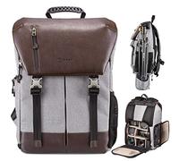 TARION RB-02 Mochila Camara Impermeable Bolsa Mochila Fotografia para Cámara Trípode Ordenador 15" Mochila Camara Foto Vintage