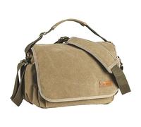 TARION RS-01 Bolso Bandolera de Hombro para cámara de Lona Almacenamiento de Gran Capacidad Repelente al Agua Estilo Vintage con particiones extraíbles para cámaras Caqui