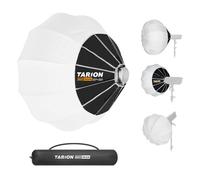 TARION Softbox de Linterna con configuración de un Solo Paso, 65 cm, Bola de liberación rápida, Caja Suave con Anillo de Velocidad Bowens, difusor de luz de 360°, fácil Plegable, para fotografía de