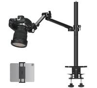 TARION Soporte Camara Mesa Brazo: Soporte para Camara de Escritorio Flexible Overhead Camera Mount Rig Soporte Fotografia con Brazo Articulado para Luz de Anillo Micrófono Video Titanrig(Lite Z)