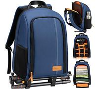 TARION Mochila Camara Bolsa Fotografia: Mochila Fotografia Impermeable Camera Reflex Digital DSLR con Compartimento para Portátil 15'' Pequeña TB-02 (Azul)