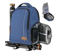 TARION TB-02 Mochila Camara y Portatil Mochila Fotografia para Ordenador Laptop 15” Camara Reflex Mochila Camara Pequeña (azul)