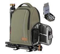TARION Mochila Camara Bolsa Fotografia: Mochila Fotografia Impermeable Camera Reflex Digital DSLR con Compartimento para Portátil 15'' Pequeña TB-02 (Verde)