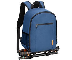 TARION TBS mochila para cámara Photo Mochila SLR impermeable ligera y compacta con cubierta para lluvia (azul)