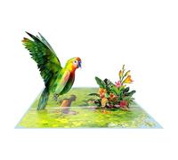 Tarjeta 3D para el día de la madre con sobre para profesora, abuela, aniversario, 3D, pájaro, flor, felicitación, invitación artística de flores