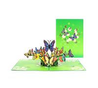 Tarjeta 3D para el día de San Valentín, tarjeta pop up para cumpleaños, boda, aniversario, compromiso, tarjeta de San Valentín con sobre - mariposa