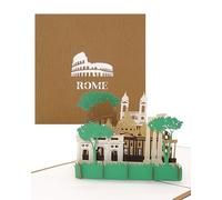 Tarjeta 3D Pop Up "Roma - Panorama" como recuerdo, cupón, tarjeta de invitación, tarjeta de cumpleaños, invitación y cupón de viaje