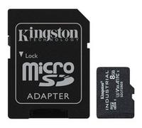 Kingston Industrial microSD - 8GB microSDHC Industrial C10 A1 pSLC Tarjeta + adaptador SD - SDCIT2/8GB