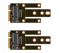 Tarjeta adaptadora 2X MPCIE a ranura de expansión KEY-B Tarjeta adaptadora MINIPCI-E a M.2 NGFF NIC Interfaz WIFI a tarjeta adaptadora M B