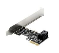 Tarjeta adaptadora de controlador de expansión de bricolaje, tarjeta adaptadora PCI Express PCIe a SATA3.0 de 2 puertos SATA III
