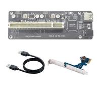 Tarjeta adaptadora de expansi?n PCI-E a PCI ASM1083 Tarjeta de captura Tarjeta de sonido