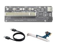 Tarjeta adaptadora de expansión PCI-E a PCI ASM1083 compatible con tarjeta de captura, tarjeta de sonido, tarjeta paralela, impuesto dorado