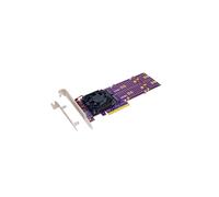 Tarjeta Adaptadora de Expansión Split-Free ASM2824 4-Quad M.2 NVMe A PCIe 3.0 X8, Compatible con SSD M.2 NVMe de Tamaño 22110/2280/2242