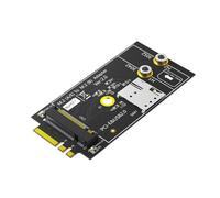 Tarjeta adaptadora de llave B a A+E con ranura para tarjeta para módulo 3G LTE USB 2.0 PCIE B-Key 3042 3052