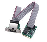 Tarjeta adaptadora de puerto RJ45 M.2 A+E con cable Mini PCI-Express LAN Card