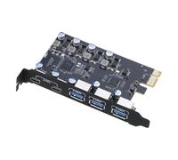 Tarjeta adaptadora de tarjeta de expansión interna PCIe X16 a NVMe USB 3.0 PCIE a 4 puertos de 10 Gbps para PC de escritorio a gran escala