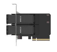 Tarjeta adaptadora ICY DOCK MB312M4P-B Dual M.2 NVMe PCIe 4.0 x8 extracción rápida