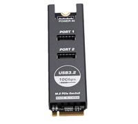 Tarjeta Adaptadora M.2 NVMe a Tipo E con Puertos Duales de 10 Gbps para Diseño Compacto de Placa Base