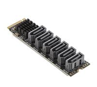 Tarjeta Adaptadora M.2 SATA3.0 Expansión PCIE ASM1166 de Alta Velocidad con Indicador Inteligente