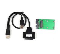 Tarjeta adaptadora Mini PCIe mSATA 3x5 SSD a Micro SATA de 1.8 Pulgadas + Cable USB Micro SATA 7+9PIN 13PIN USB a SSD USB a Mini PCIE